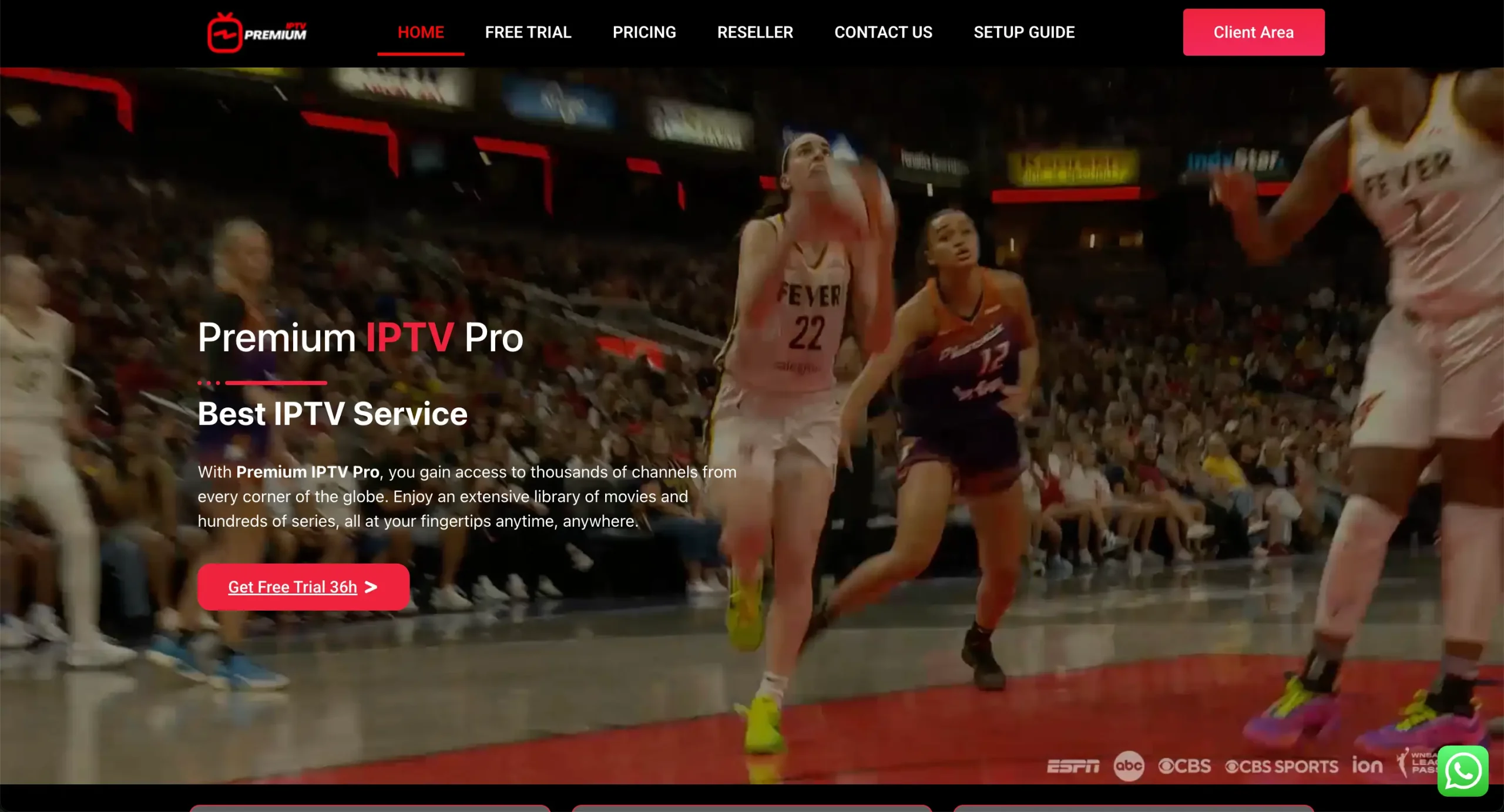 premium iptv pro website