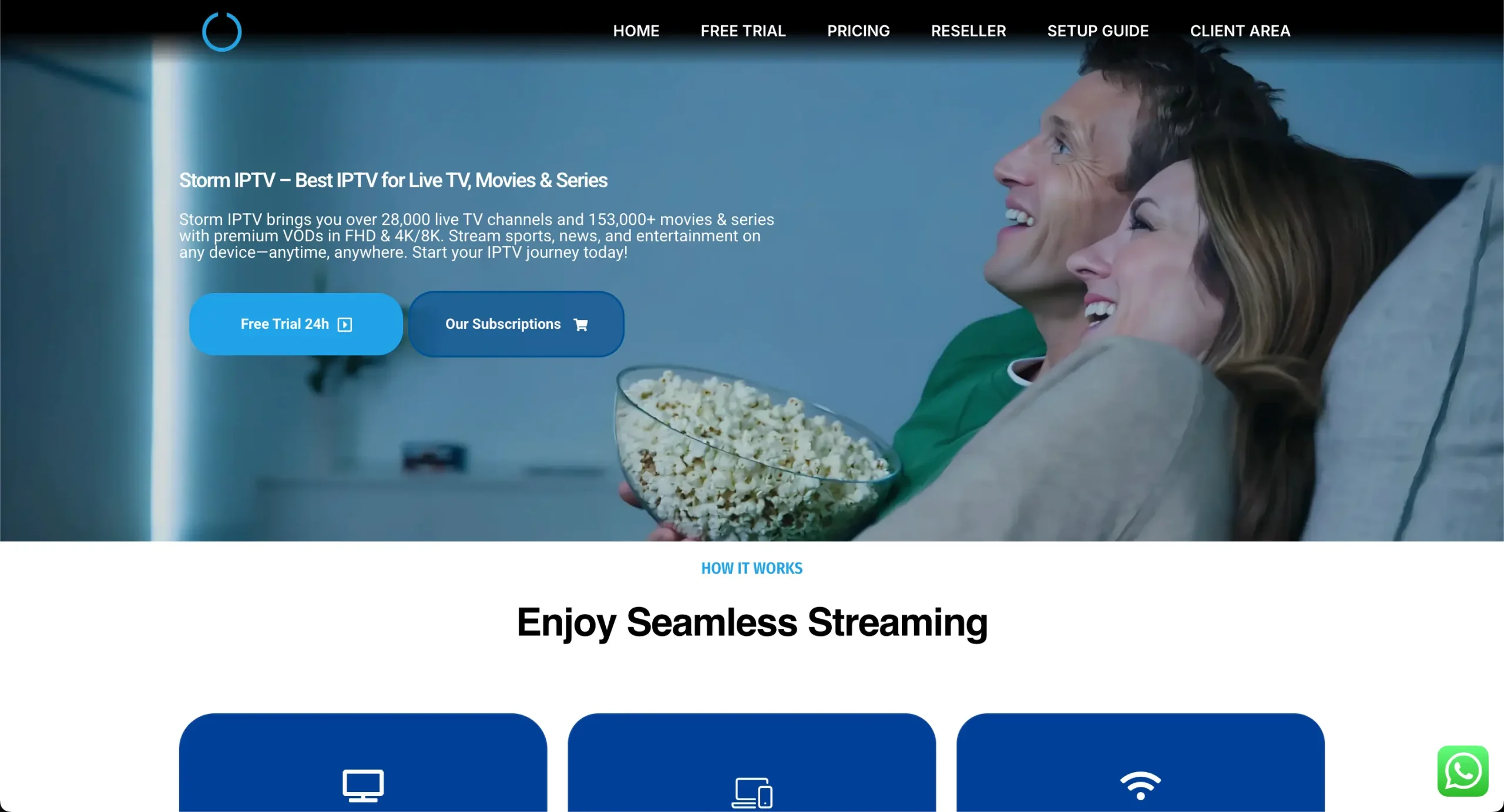 storm iptv website